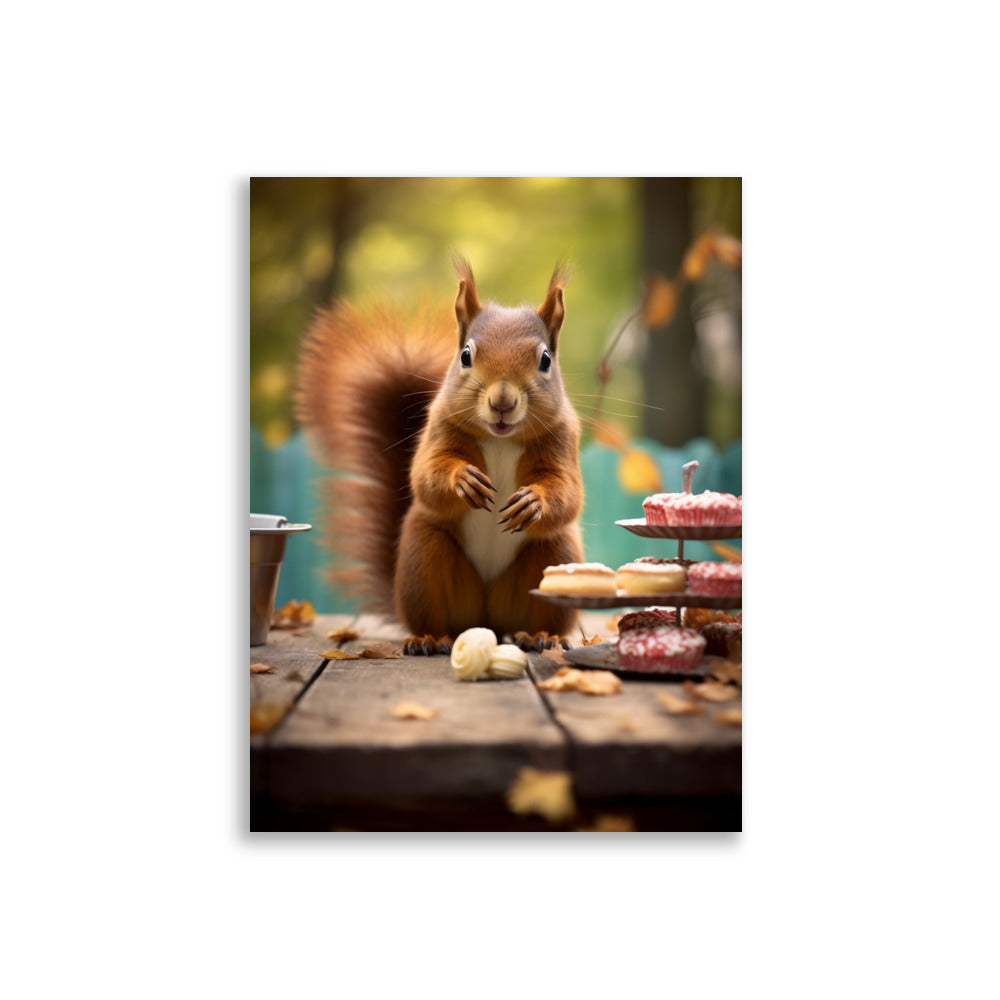 Cheeky Squirrel poster - Posters - EMELART