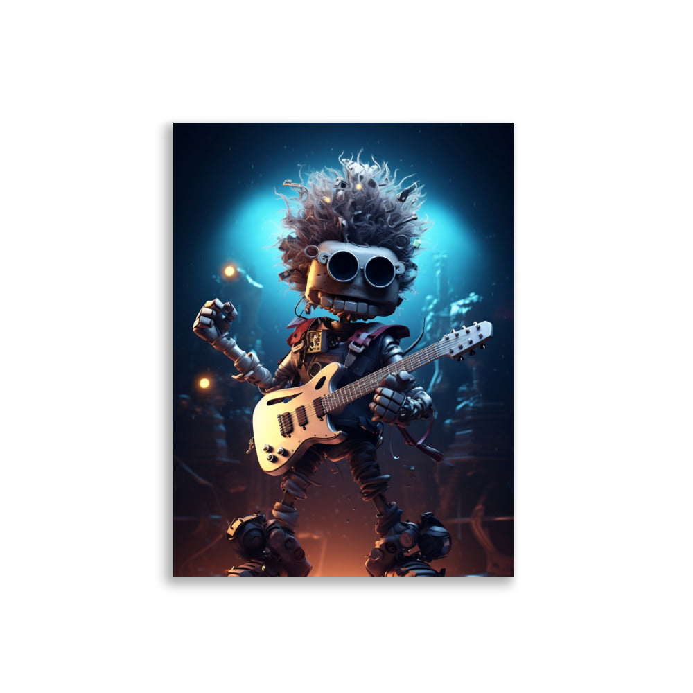 Robot Rockstar poster - Posters - EMELART