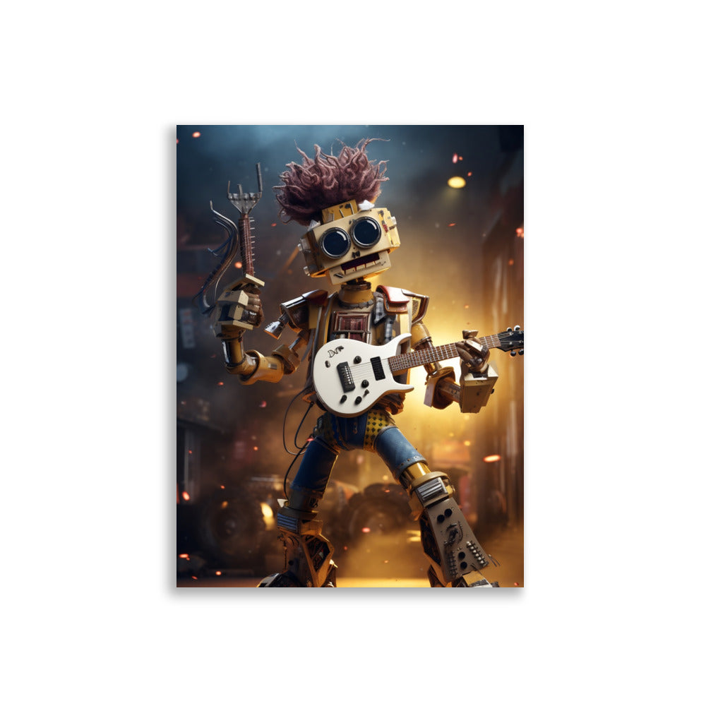 Robot Rockstar poster - Posters - EMELART