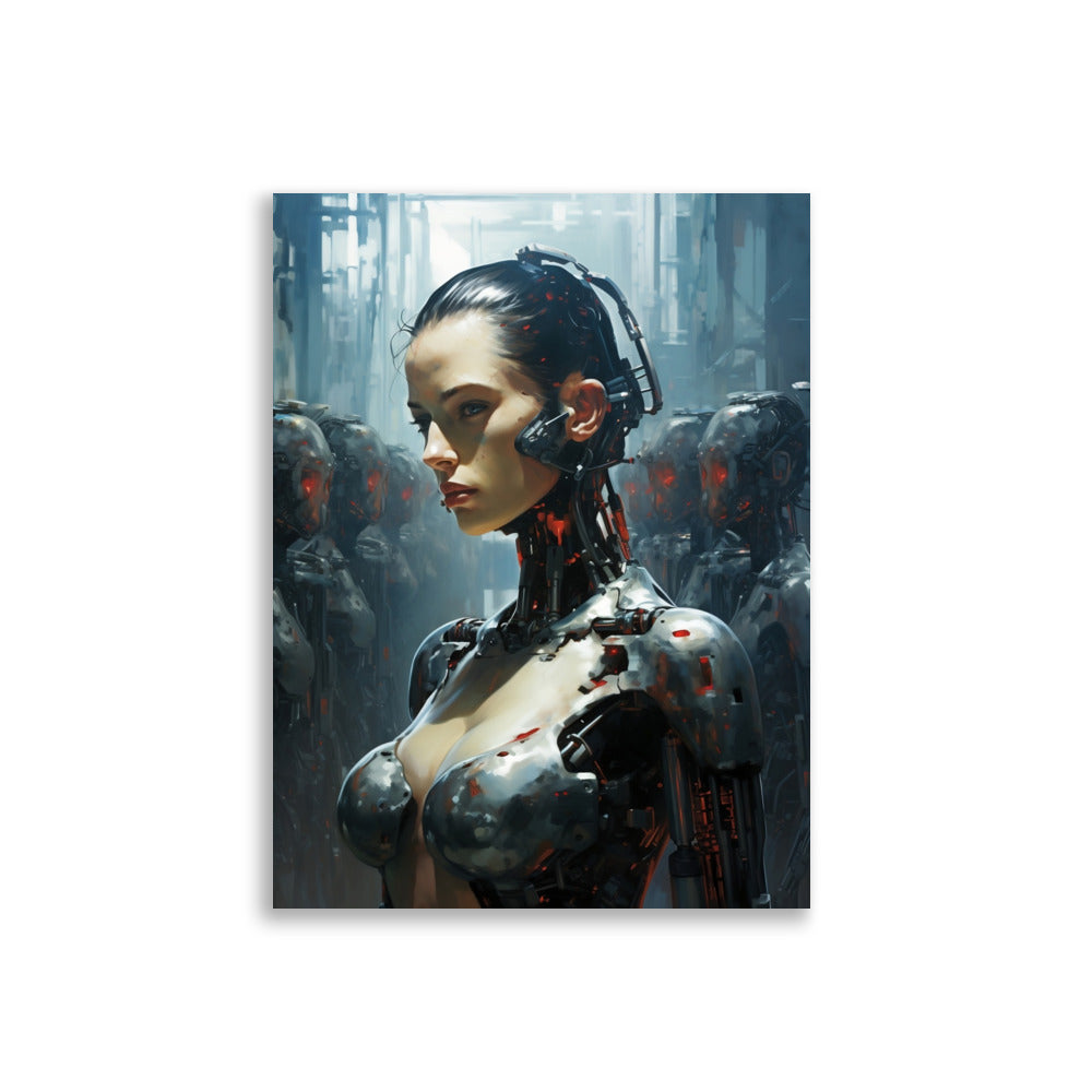 Cyborg girl poster - Posters - EMELART