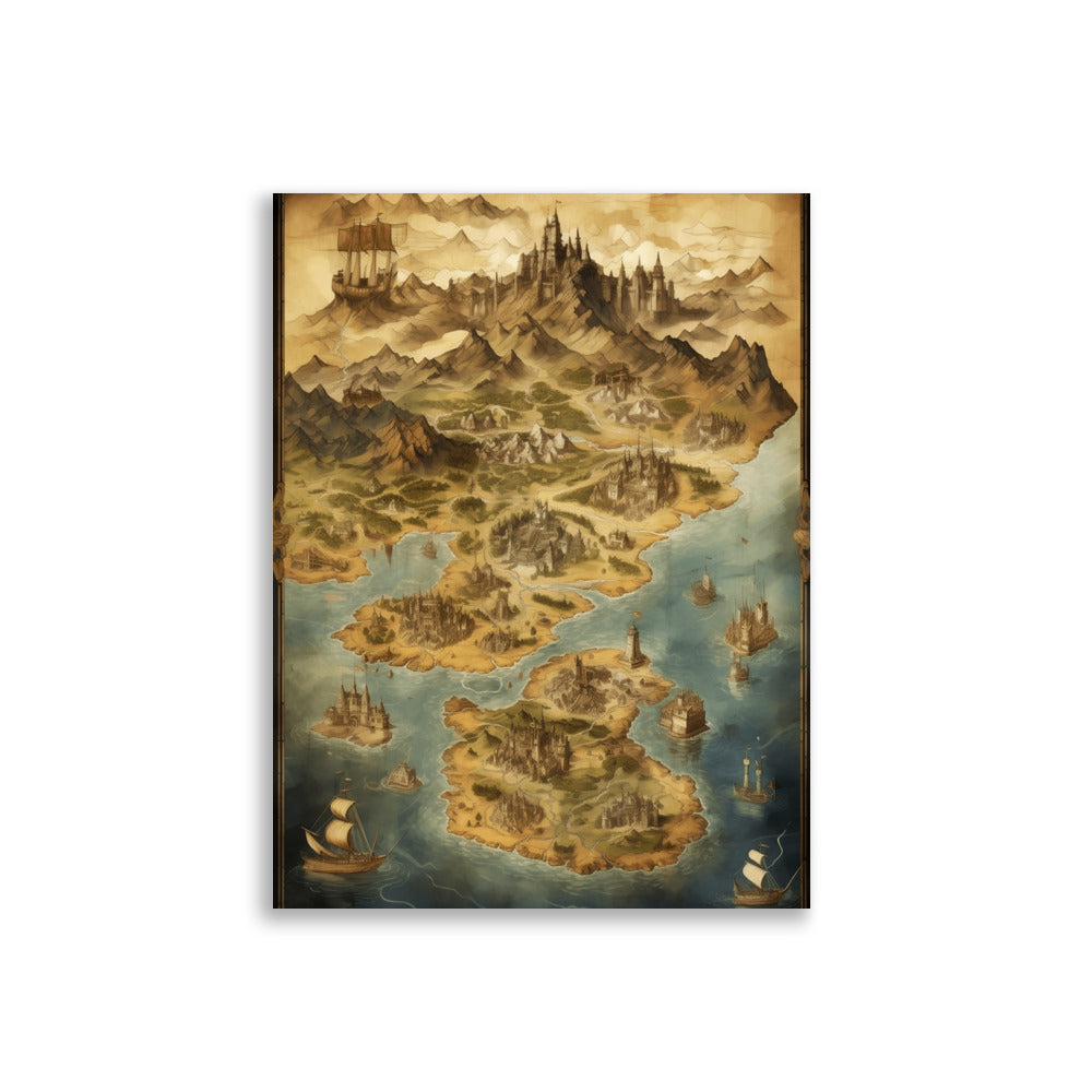 Old map poster - Posters - EMELART