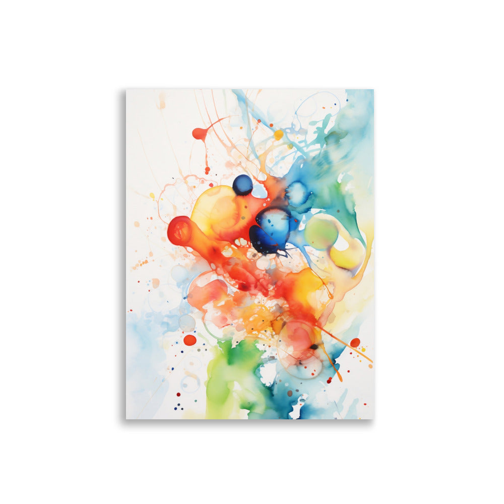 Watercolor splatter poster - Posters - EMELART