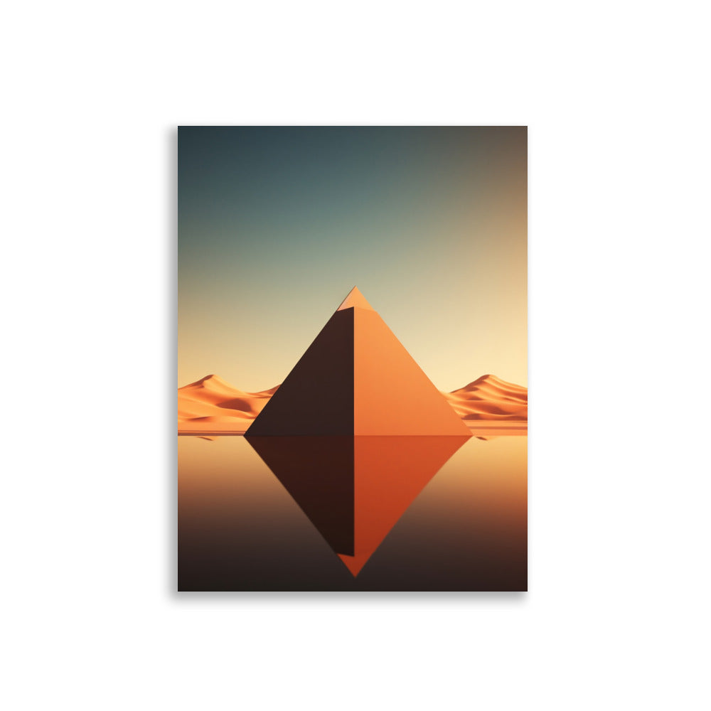 Pyramids minimalistic poster - Posters - EMELART