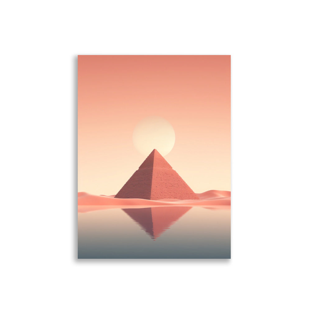 Pyramids minimalistic poster - Posters - EMELART