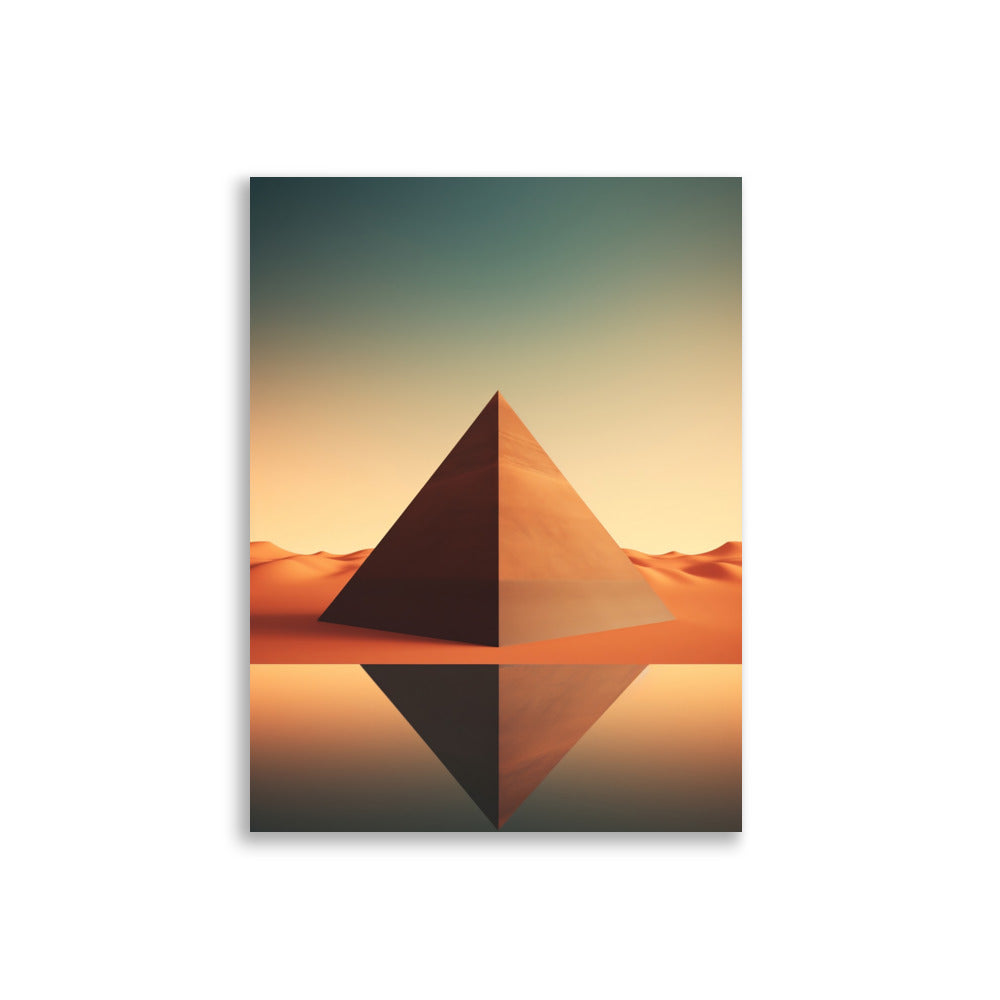 Pyramids minimalistic poster - Posters - EMELART