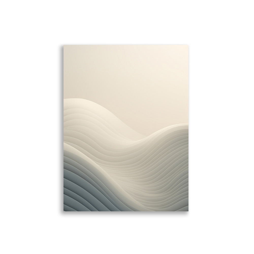 Soft white lines poster - Posters - EMELART