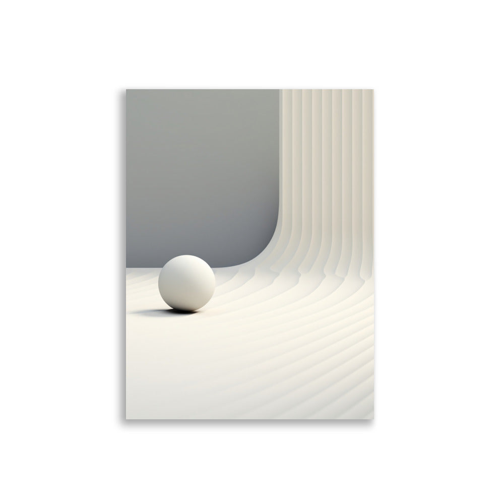 Soft lines with ball poster - Posters - EMELART