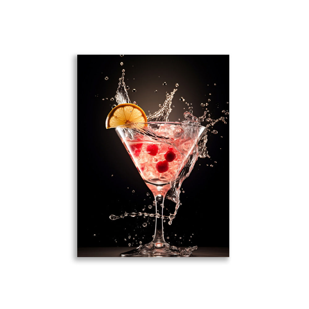 Cocktail splash poster - Posters - EMELART