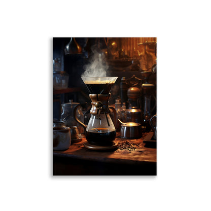 Coffee brewing poster - Posters - EMELART