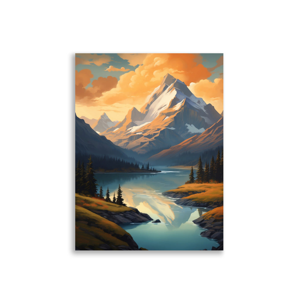 Mountain lake poster - Posters - EMELART