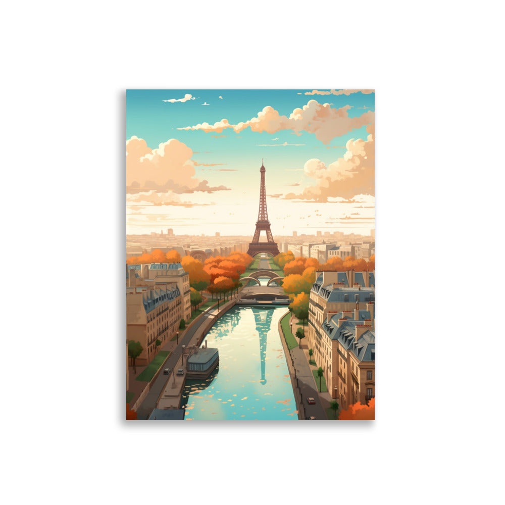 Illustration of Paris poster - Posters - EMELART