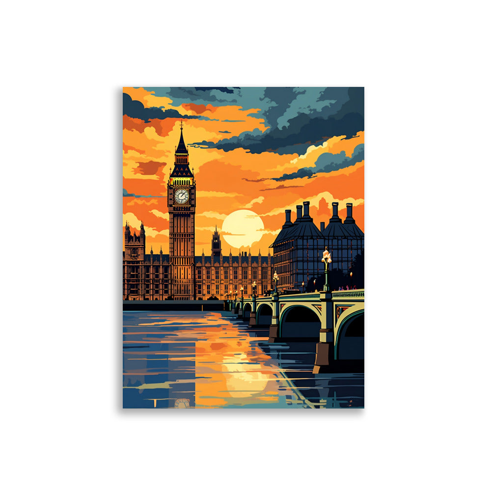 Illustration of London poster - Posters - EMELART