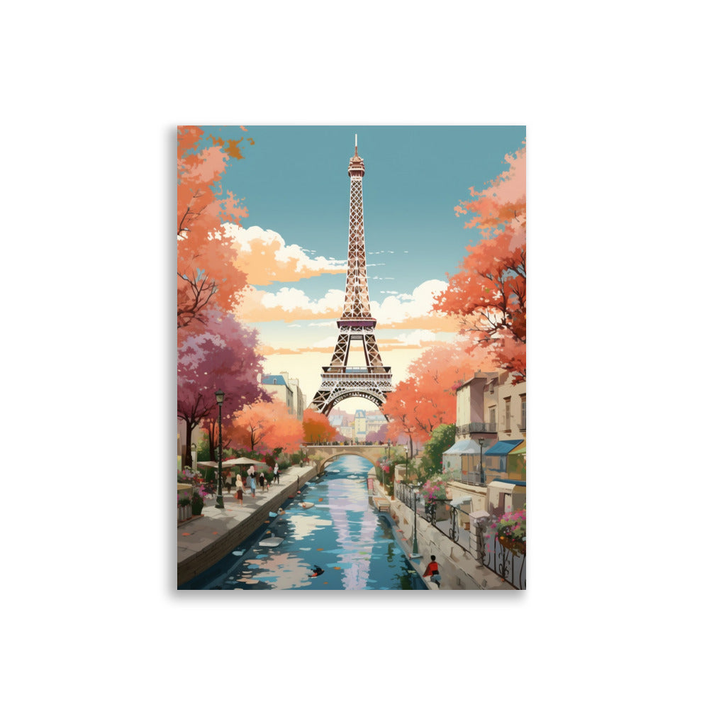 Illustration of Paris poster - Posters - EMELART