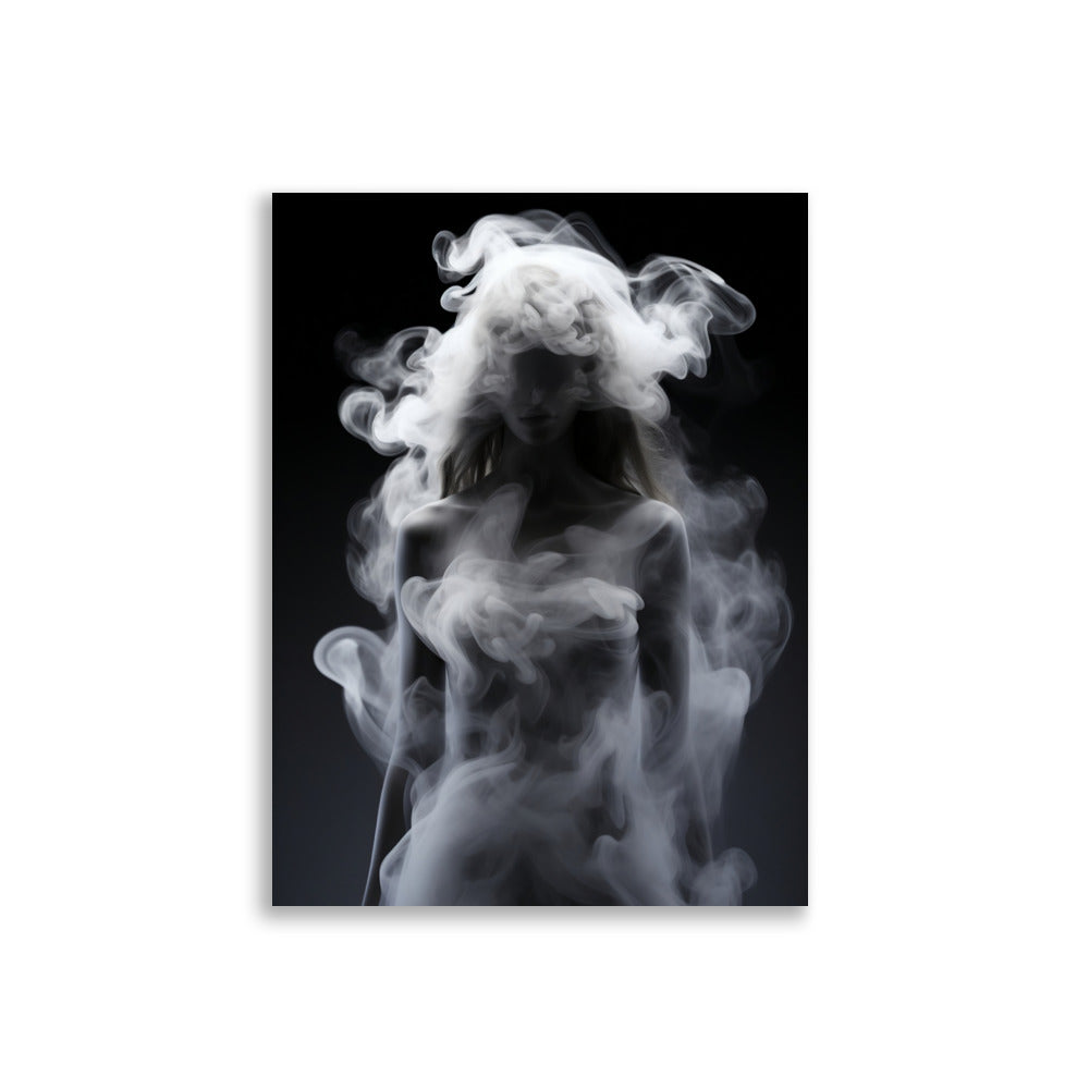 Woman in smoke poster - Posters - EMELART