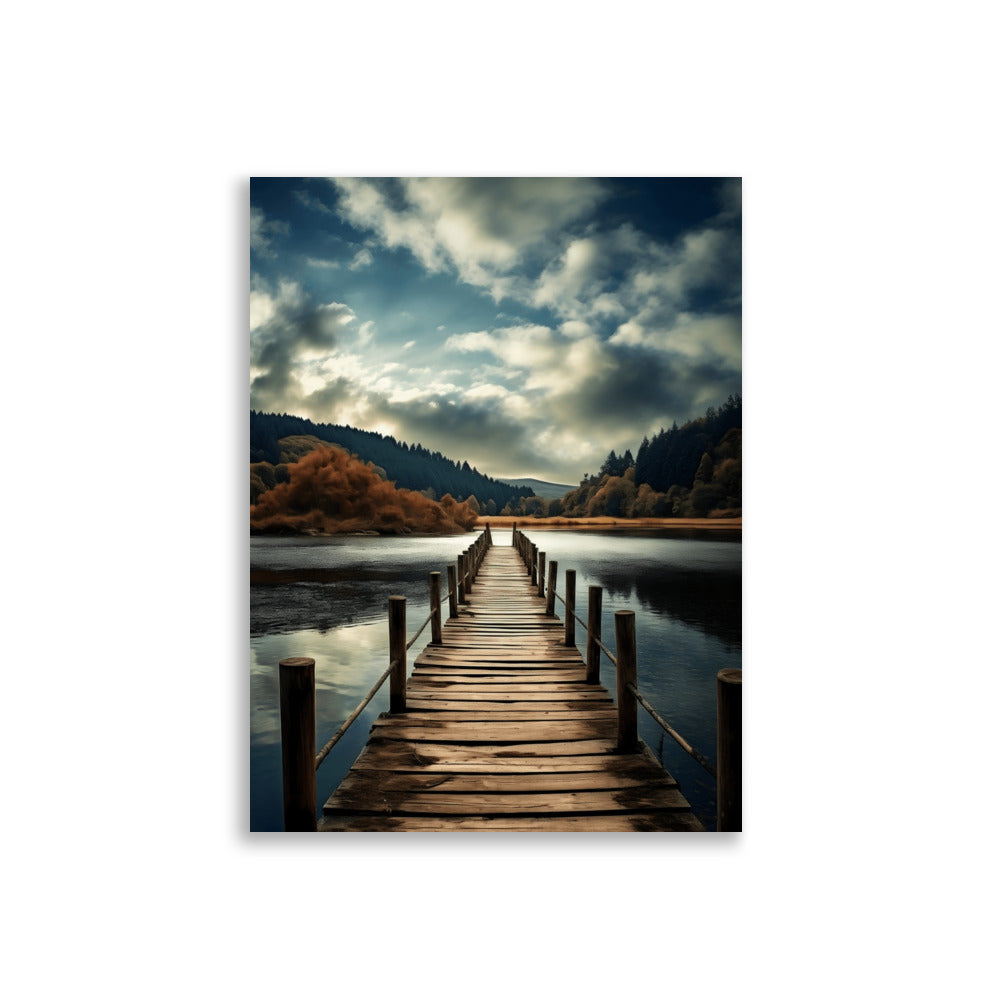 Wooden pier poster - Posters - EMELART