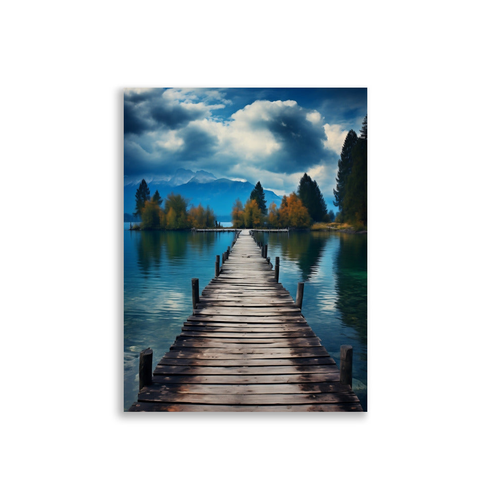 Wooden pier poster - Posters - EMELART