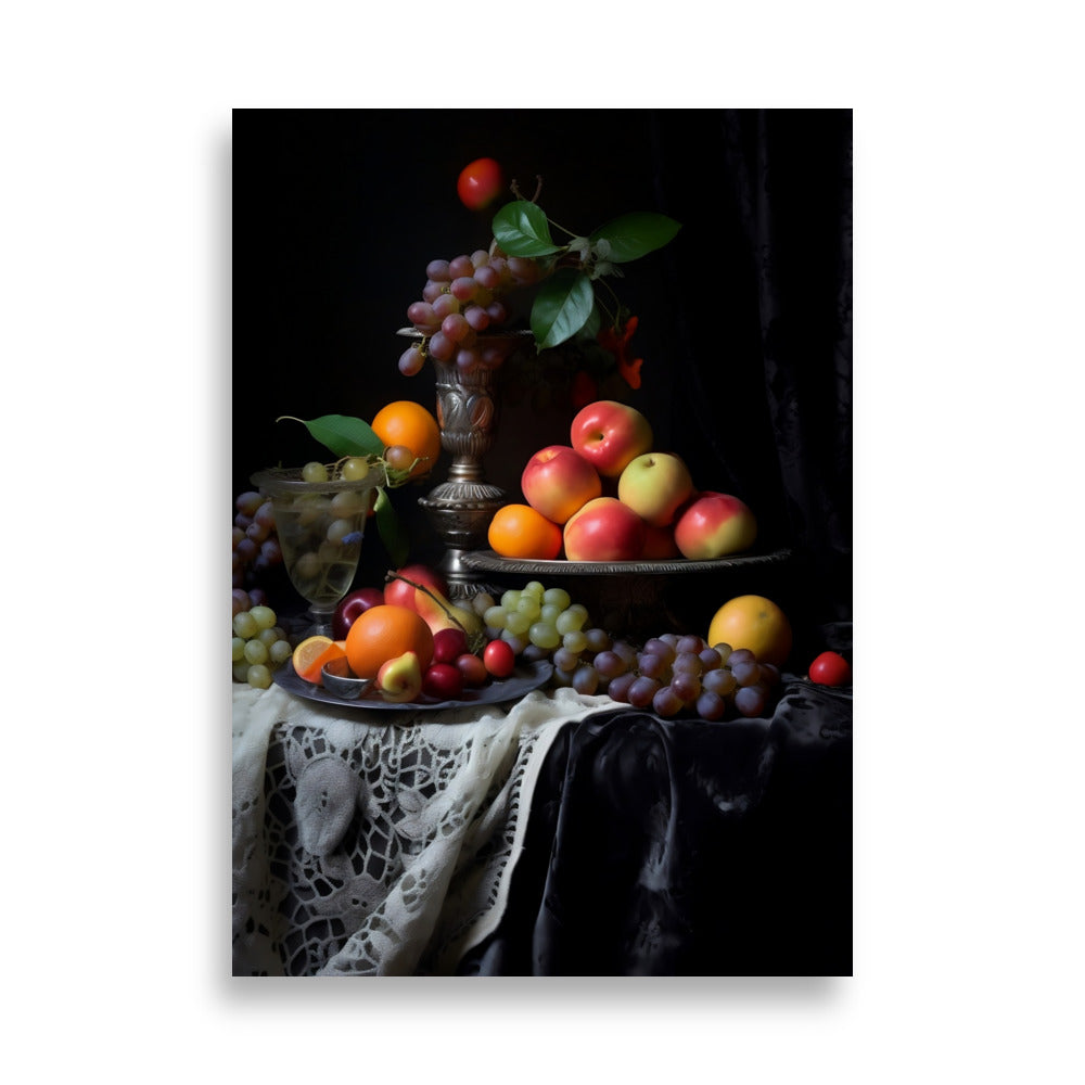 Fruits in baroque style poster - Posters - EMELART