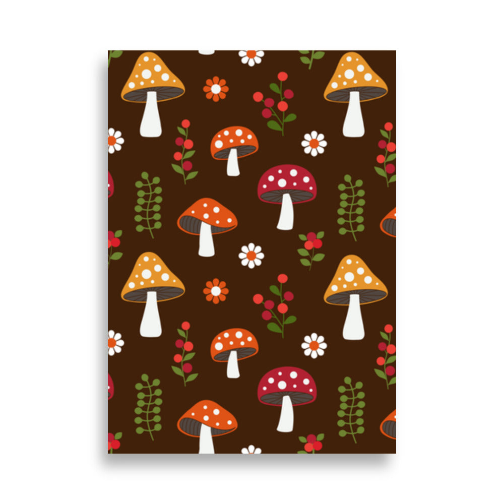 Mushrooms poster - Posters - EMELART