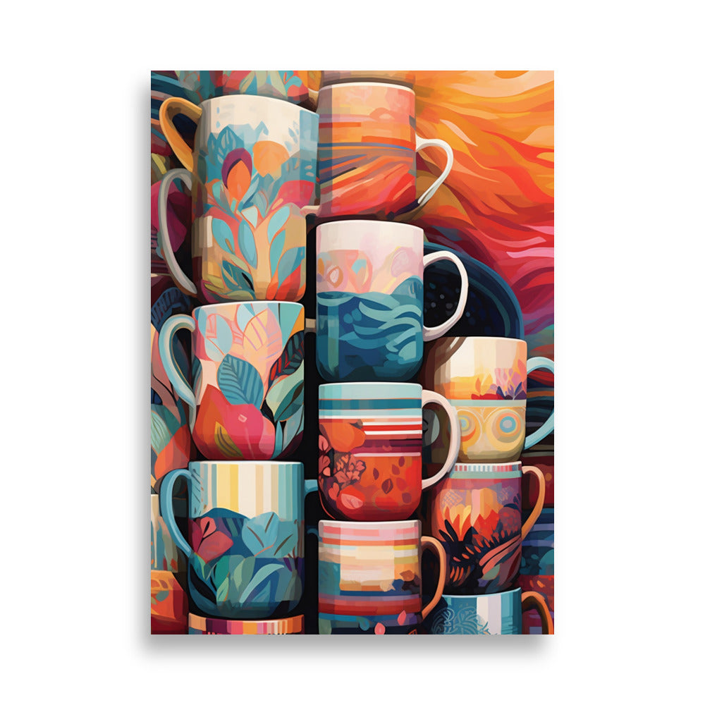 Coffee mugs poster - Posters - EMELART