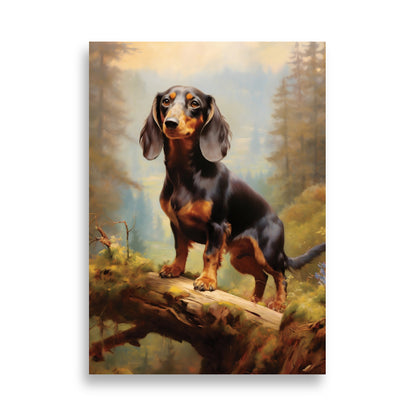 Dachshund painting poster - Posters - EMELART