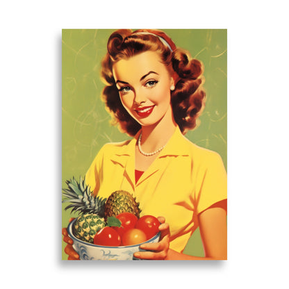 Fruit bowl - Vintage poster - Posters - EMELART