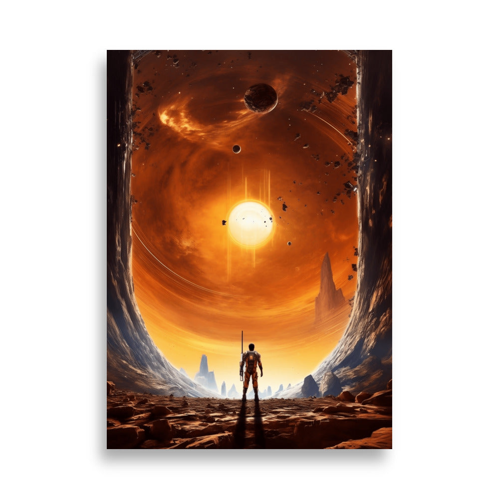 Man looking into space poster - Posters - EMELART