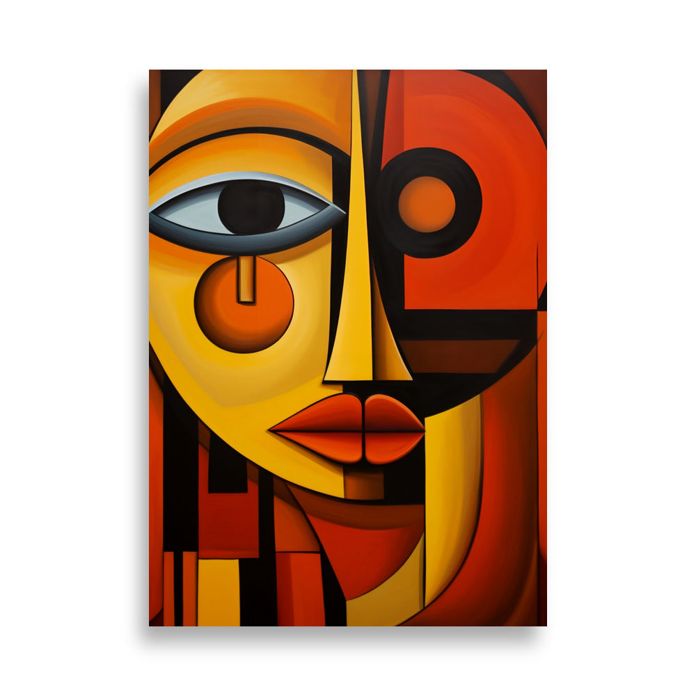 Orange lady poster - Posters - EMELART