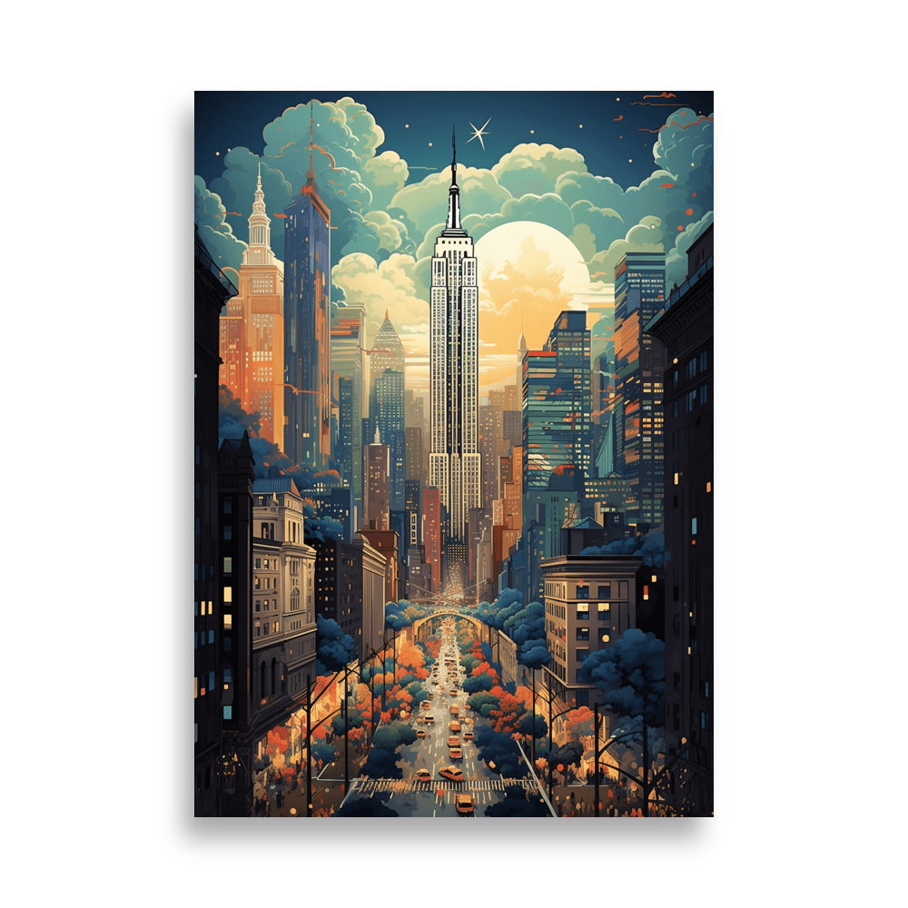 Empire State Building - New York poster - Posters - EMELART