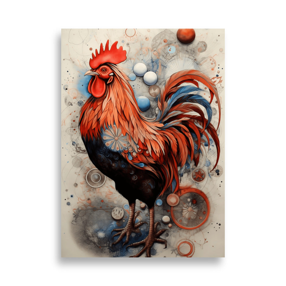 Rooster poster - Posters - EMELART