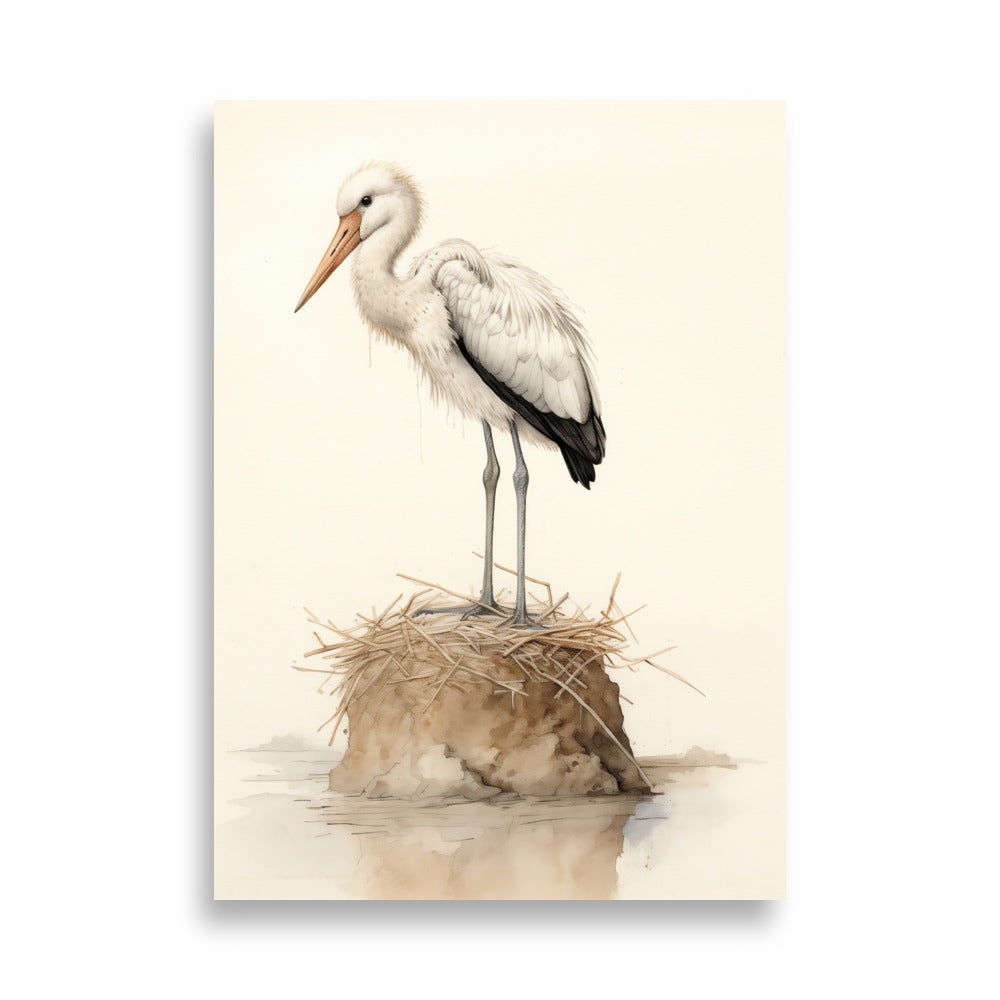 Stork poster - Posters - EMELART