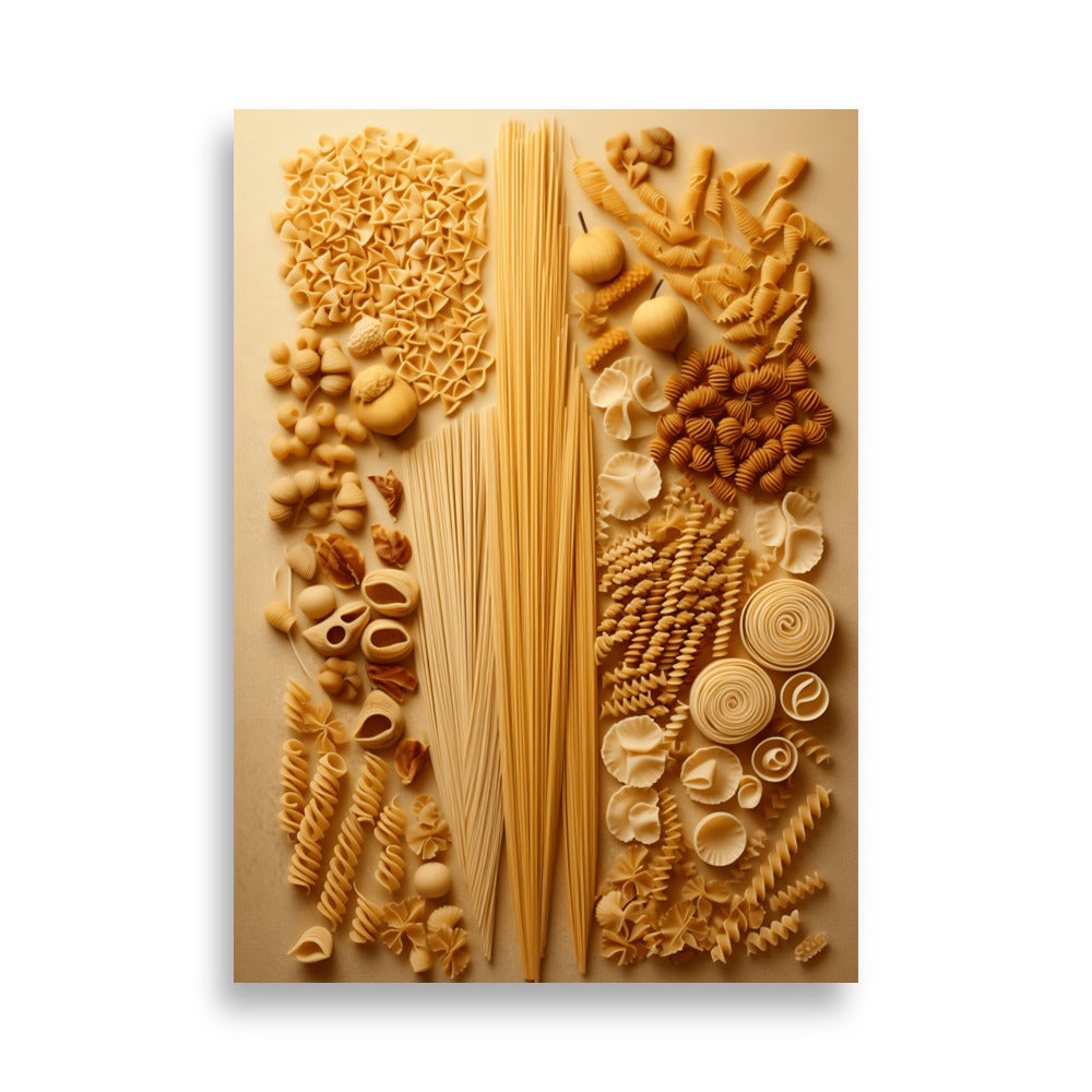 Pasta shapes poster - Posters - EMELART