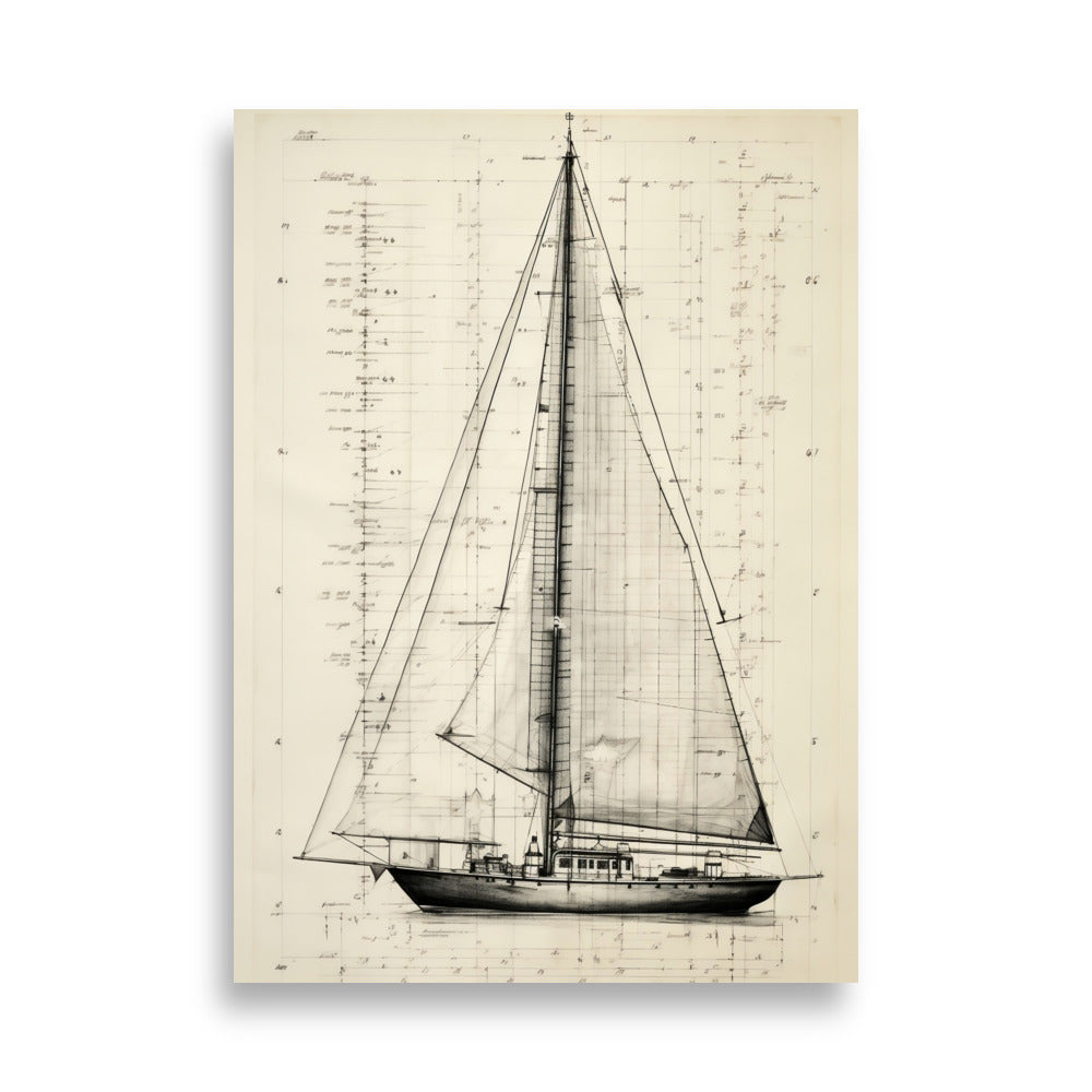 Sailboat poster - Posters - EMELART