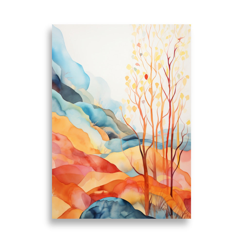 Abstract scenery pastel poster - Posters - EMELART