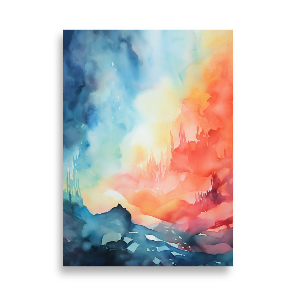 Abstract scenery pastel poster - Posters - EMELART