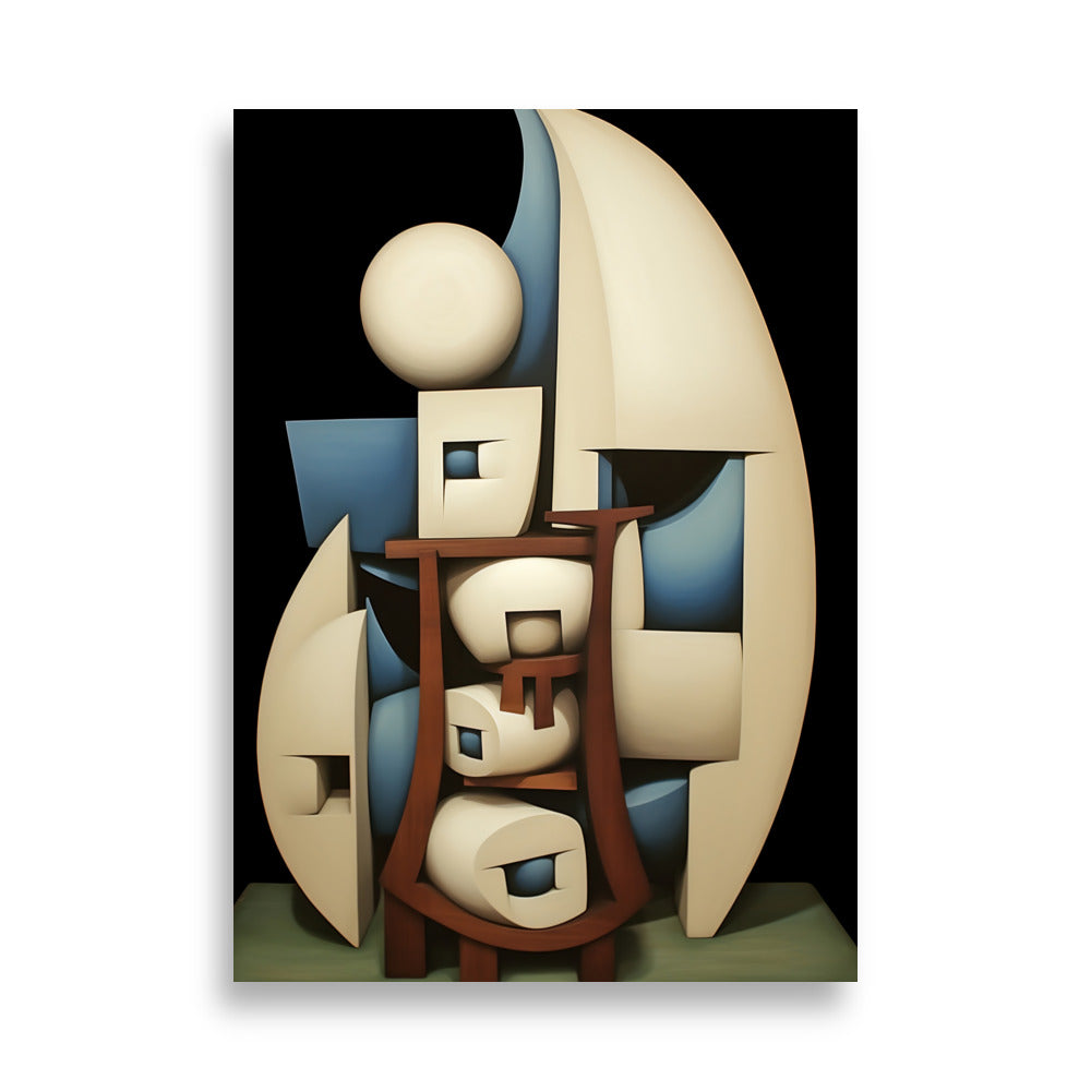 Cubism in 3d poster - Posters - EMELART