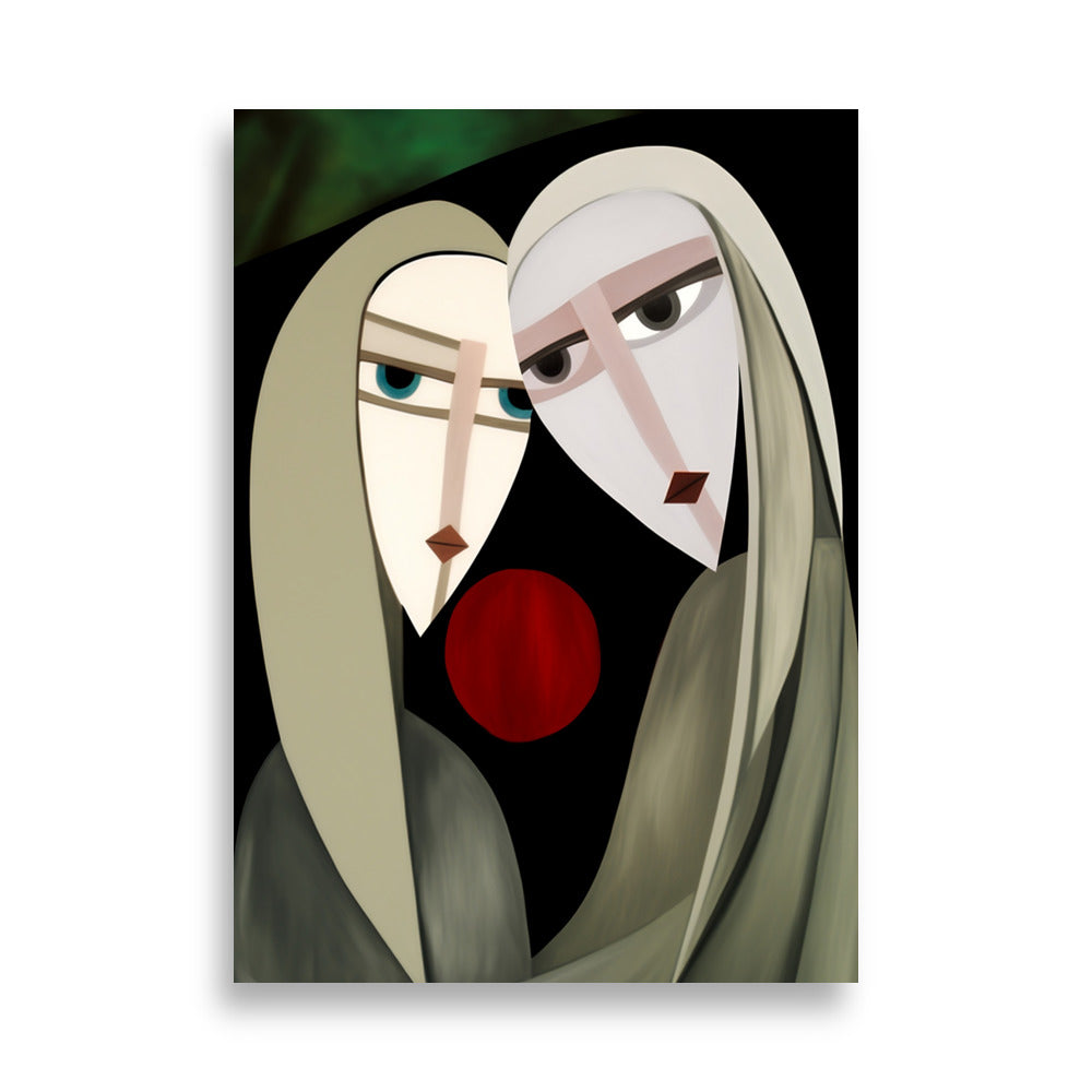Cubism couple poster - Posters - EMELART