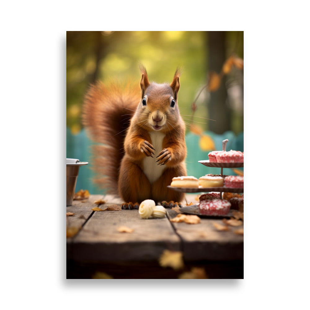 Cheeky Squirrel poster - Posters - EMELART