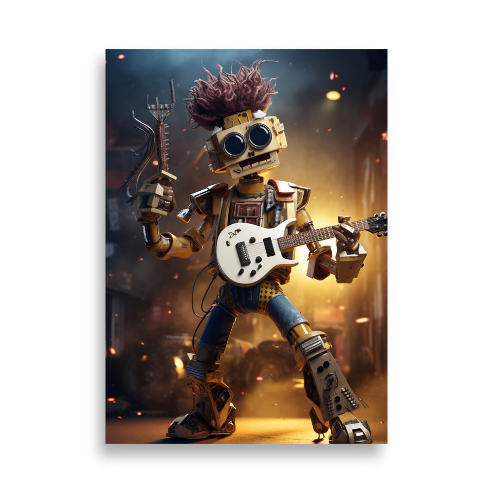 Robot Rockstar poster - Posters - EMELART