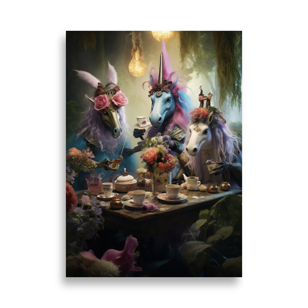 Fantasy Tea Party poster - Posters - EMELART