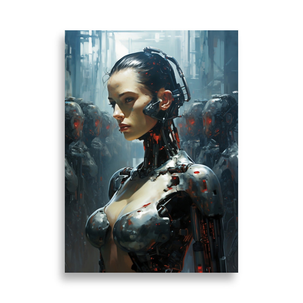 Cyborg girl poster - Posters - EMELART