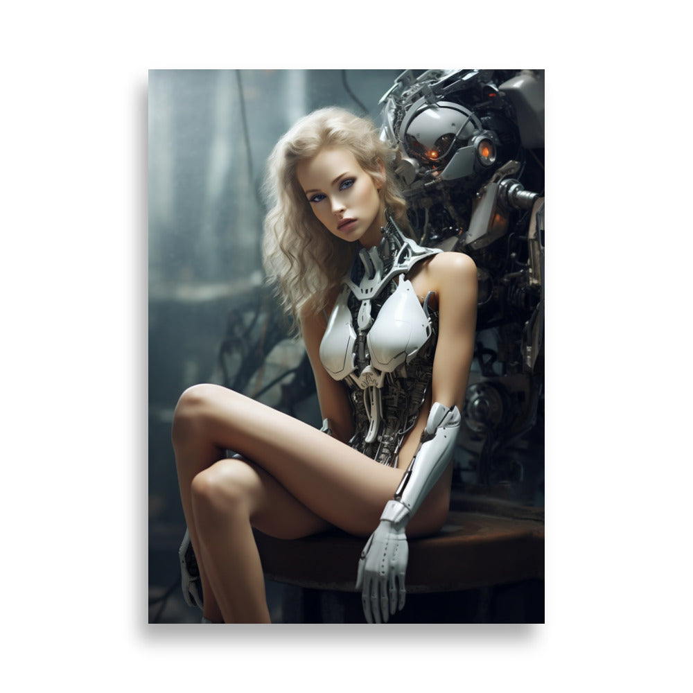 Cyborg girl poster - Posters - EMELART