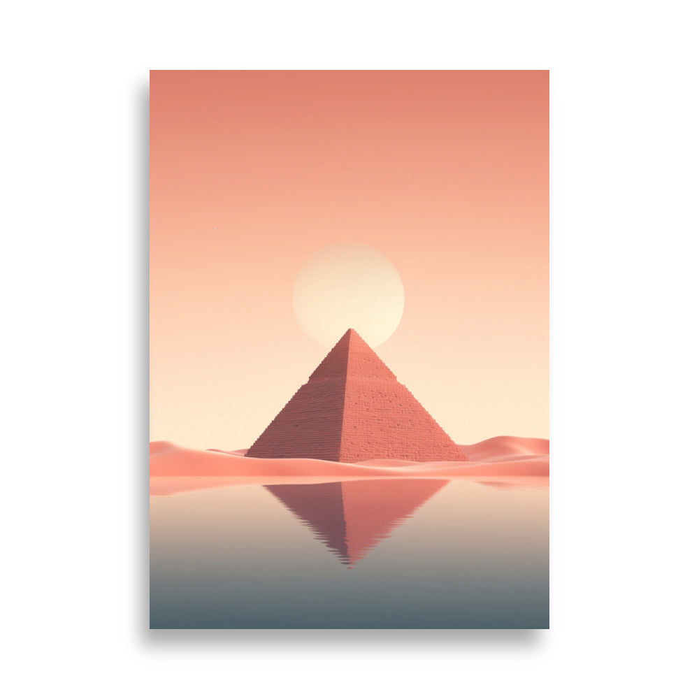 Pyramids minimalistic poster - Posters - EMELART