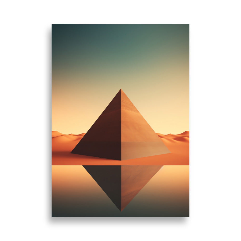 Pyramids minimalistic poster - Posters - EMELART