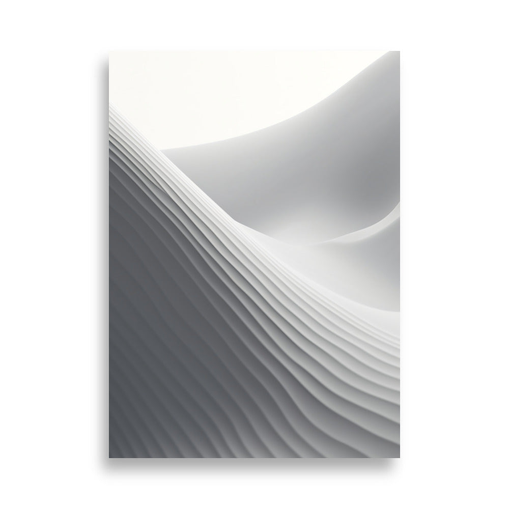 Soft gray lines poster - Posters - EMELART