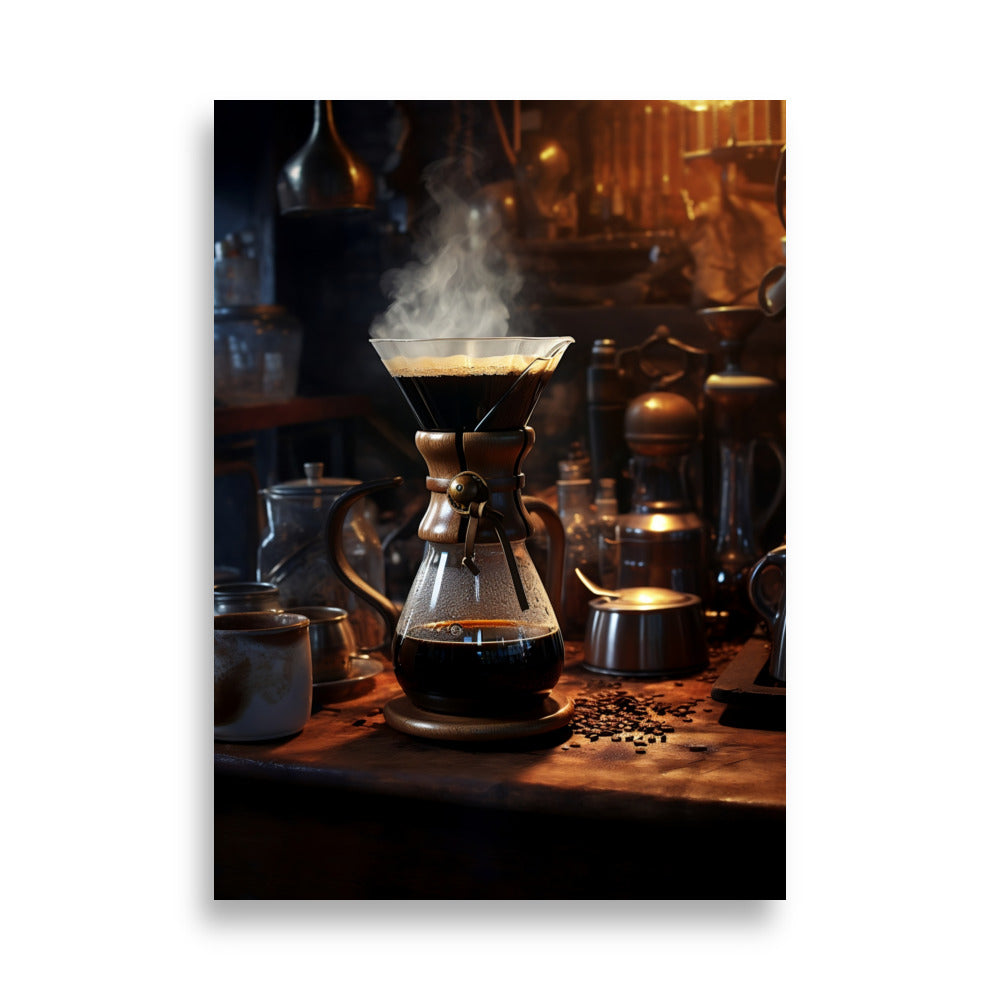 Coffee brewing poster - Posters - EMELART