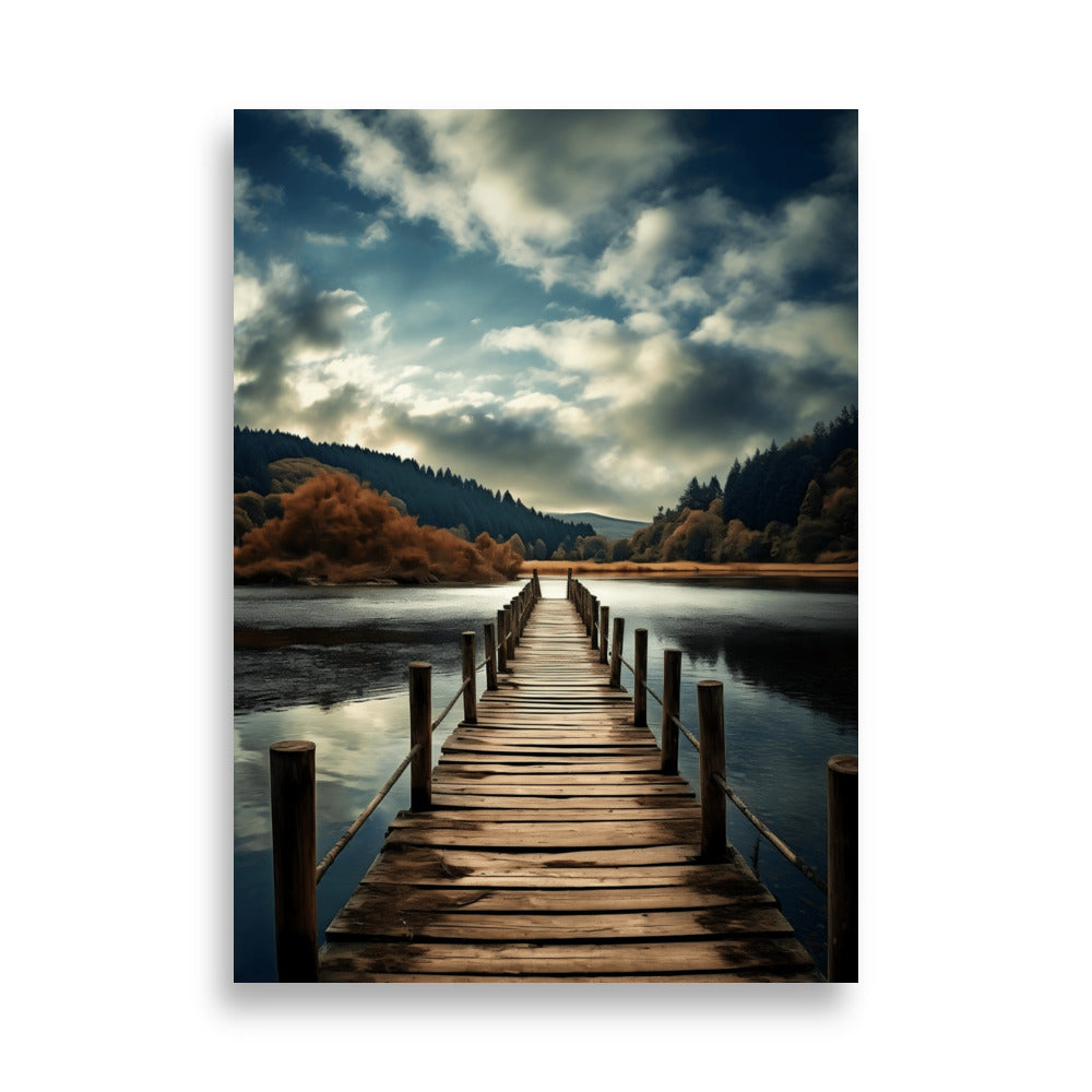 Wooden pier poster - Posters - EMELART