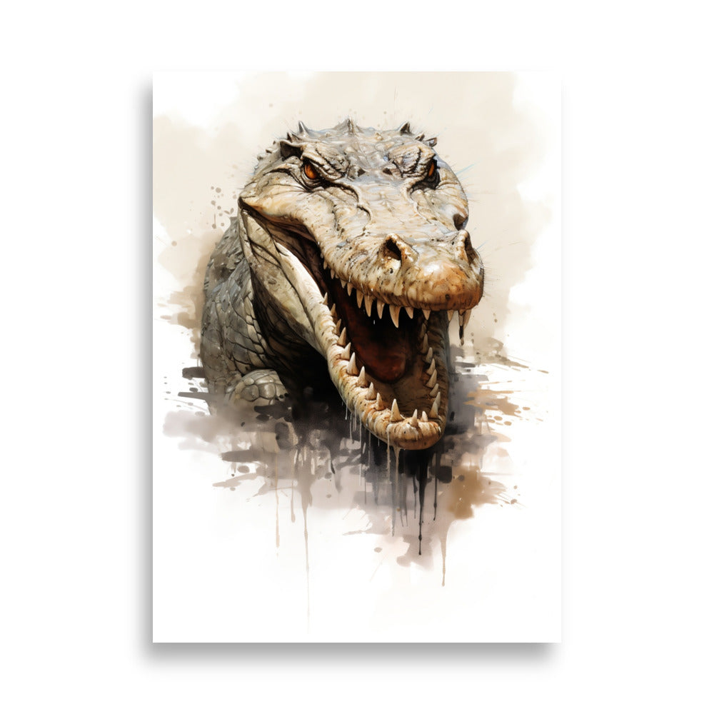 Crocodile poster - Posters - EMELART