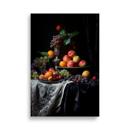 Fruits in baroque style poster - Posters - EMELART