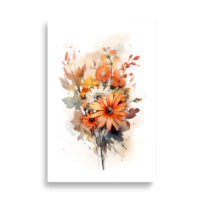 Flower bouquet in watercolor poster - Posters - EMELART