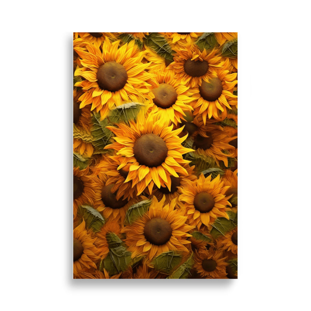 Sunflower field poster - Posters - EMELART